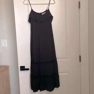 Loft boho black dress